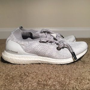 New Adidas Ultraboost Uncaged White Grey Mens Shoe